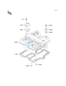 EN 500 C [VULCAN 500 LTD] (C6F-C9F) C8F drawing CYLINDER HEAD COVER