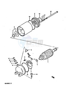 GSX550E (E1) drawing STARTING MOTOR