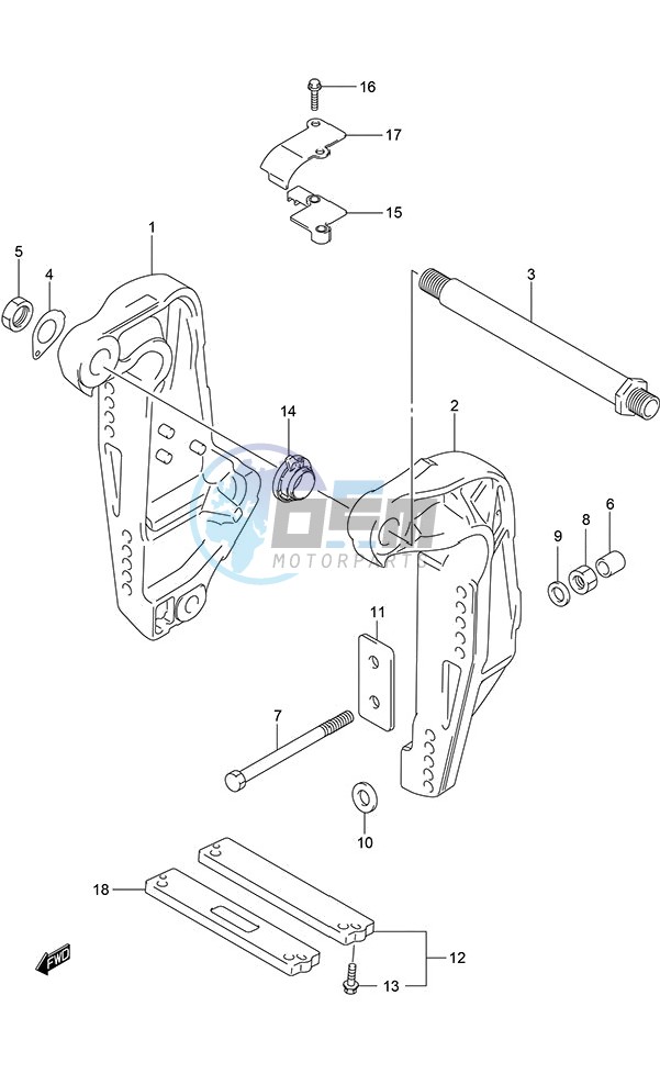 Clamp Bracket (DF 250S)