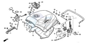 CBR1000F drawing FUEL TANK