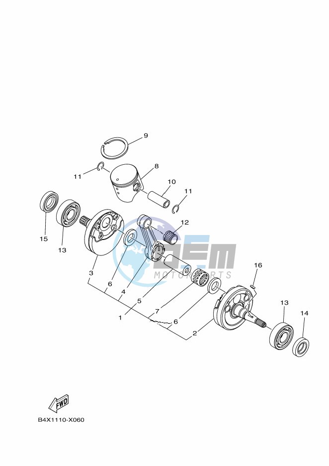 CRANKSHAFT & PISTON