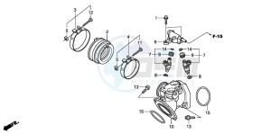 VT750CA drawing INTAKE MANIFOLD