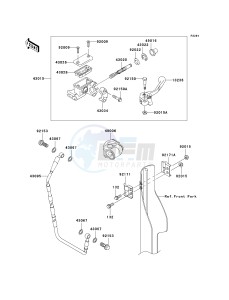 KX 250 N [KX250F](N2) N2 drawing FRONT MASTER CYLINDER