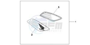 NC700XDC drawing KIT FR SIDECOWL PANEL