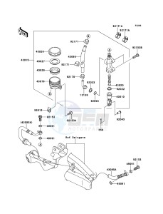 ER-6n ER650A8F GB XX (EU ME A(FRICA) drawing Rear Master Cylinder