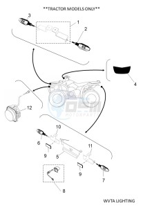 YFM700FWAD GRIZZLY 700 EPS (BFEC) drawing WVTA LIGHTING