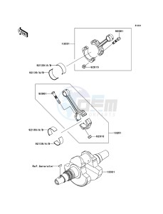 BRUTE FORCE 750 4x4i EPS KVF750HEF EU drawing Crankshaft