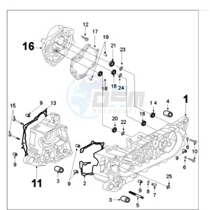 TWEET 50 N drawing CRANKCASE