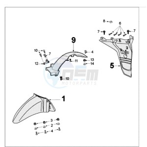 TWEET 50 A X drawing FENDERS