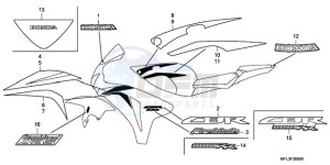 CBR1000RR9 France - (F / MME) drawing STRIPE/MARK (1)