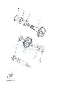 NS50 AEROX (1PH1 1PH1 1PH1) drawing TRANSMISSION