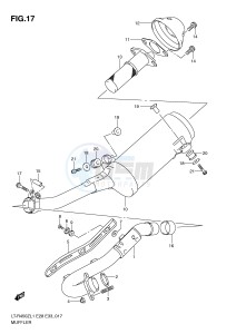 LT-R450 (E28-E33) drawing MUFFLER