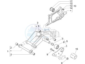 X Evo 250 Euro 3 (UK) UK drawing Swinging arm