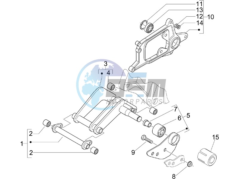 Swinging arm