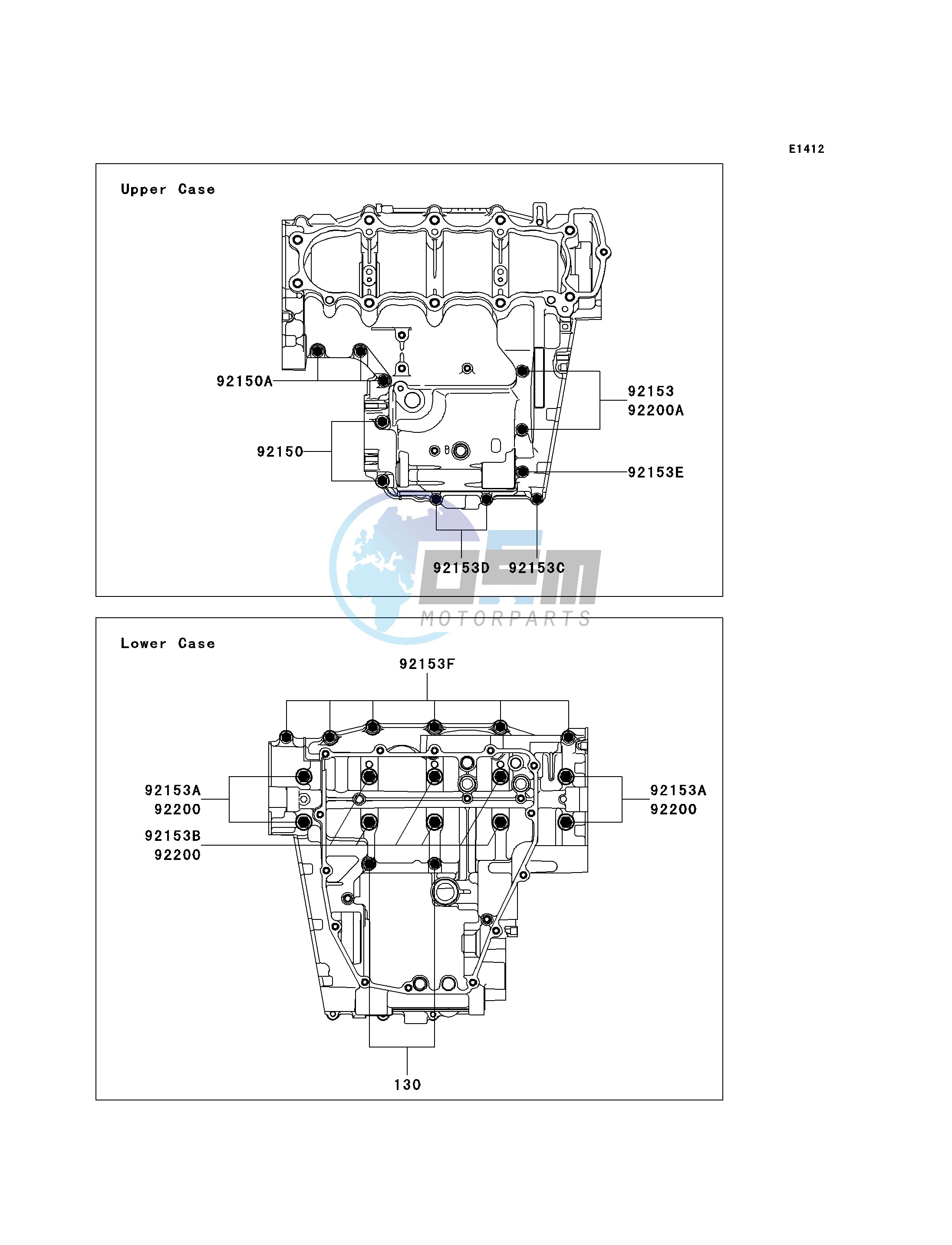 CRANKCASE BOLT PATTERN