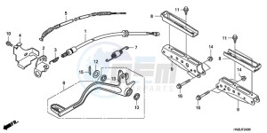 TRX500FAA Australia - (U) drawing PEDAL/STEP