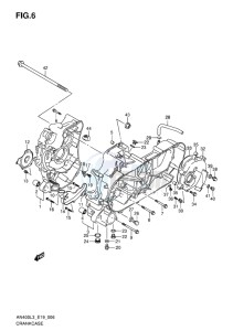 AN400 ABS BURGMAN EU-UK drawing CRANKCASE