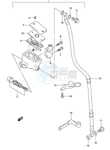 GZ250 (P19) drawing FRONT MASTER CYLINDER