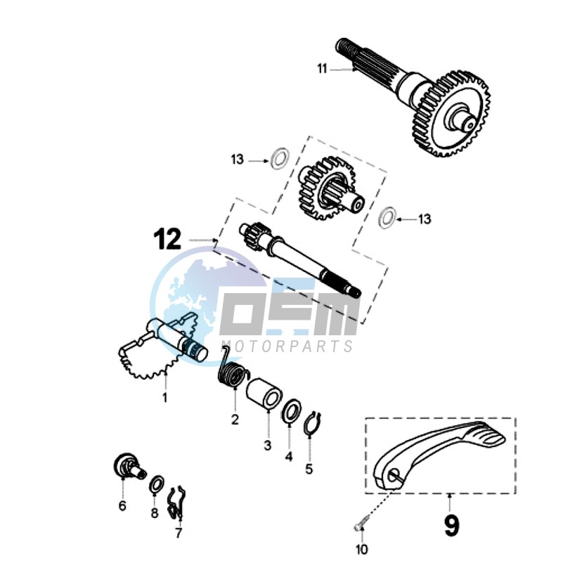 DRIVE SHAFTS / KICKSTARTER