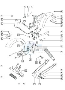 LUXE_25_Y-K2 50 Y-K2 drawing Frame-swinging arm-mudguards