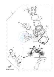 YZ85LW YZ85 (B0GG) drawing PISTON REBUILT KIT