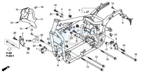 VT750C drawing FRAME BODY