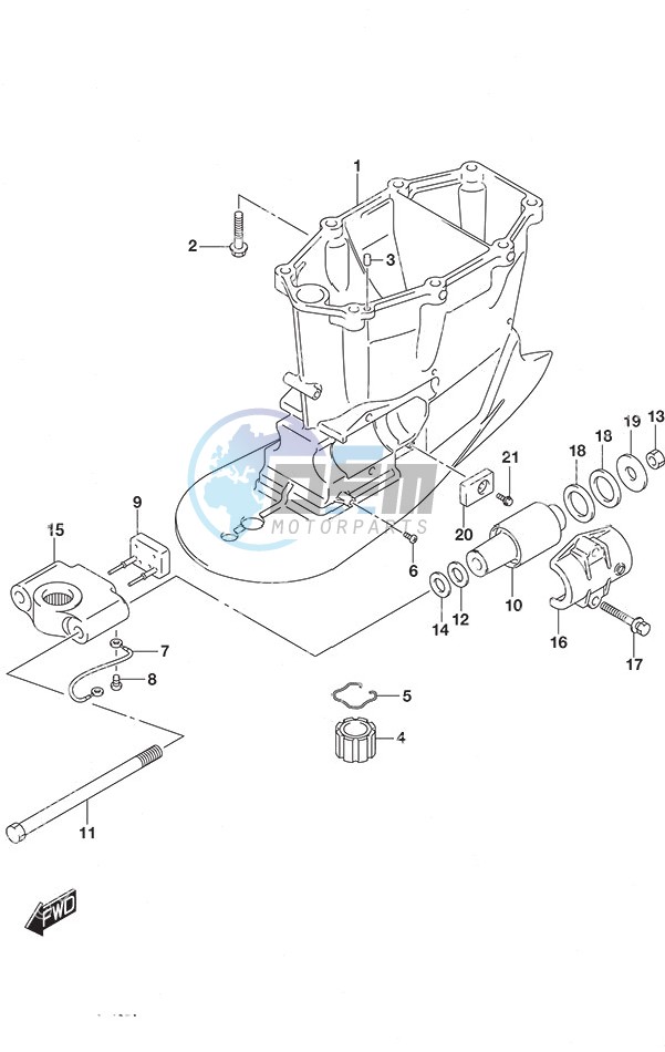 Drive Shaft Housing w/Transom (X)