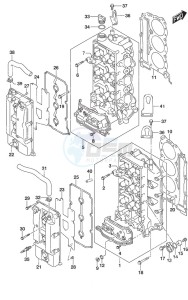 DF 250 drawing Cylinder Head SS Model