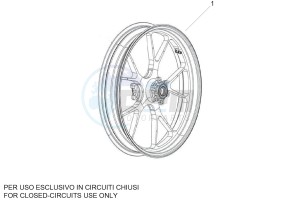 RSV4 APRC 1000 drawing Front wheel assembly