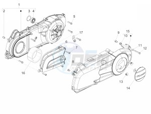 Beverly 300 ie ABS E4 (EMEA) drawing Crankcase cover - Crankcase cooling