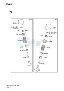 RM-Z250 (E28) drawing VALVE