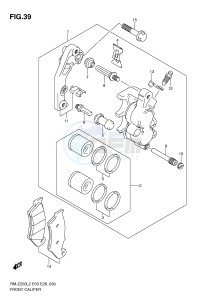 RM-Z250 (E03) drawing FRONT CALIPER