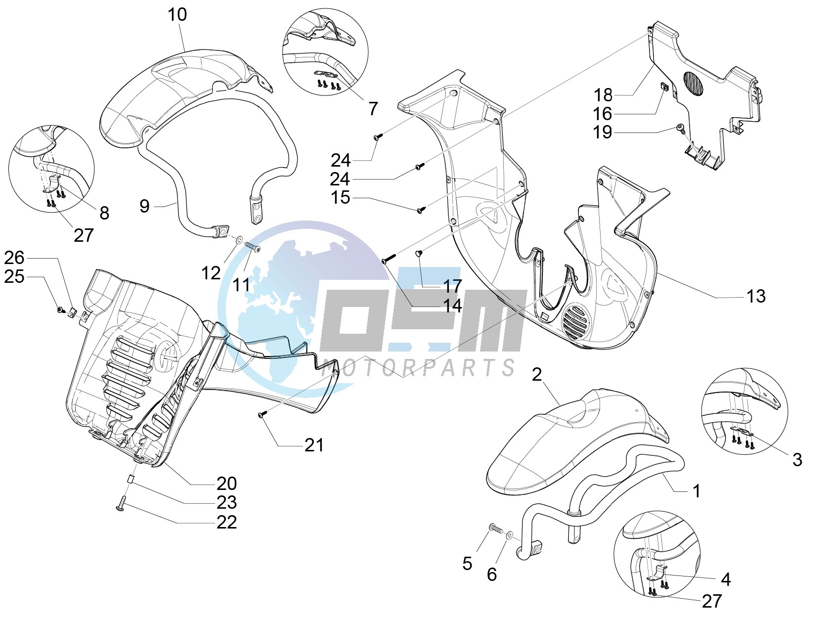 Wheel huosing - Mudguard