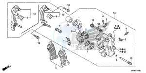 FES125C drawing FRONT BRAKE CALIPER