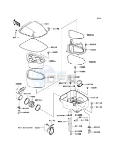 KFX700 KSV700ABF EU drawing Air Cleaner