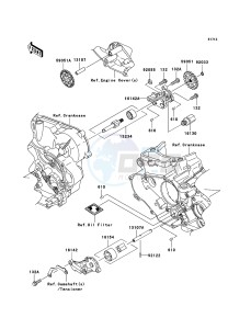 KX450F KX450EBF EU drawing Oil Pump