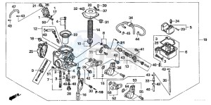 TRX500FE drawing CARBURETOR