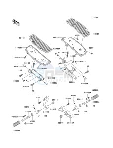 VN 1500 E [VULCAN 1500 CLASSIC] (E7) [VULCAN 1500 CLASSIC] drawing FOOTRESTS