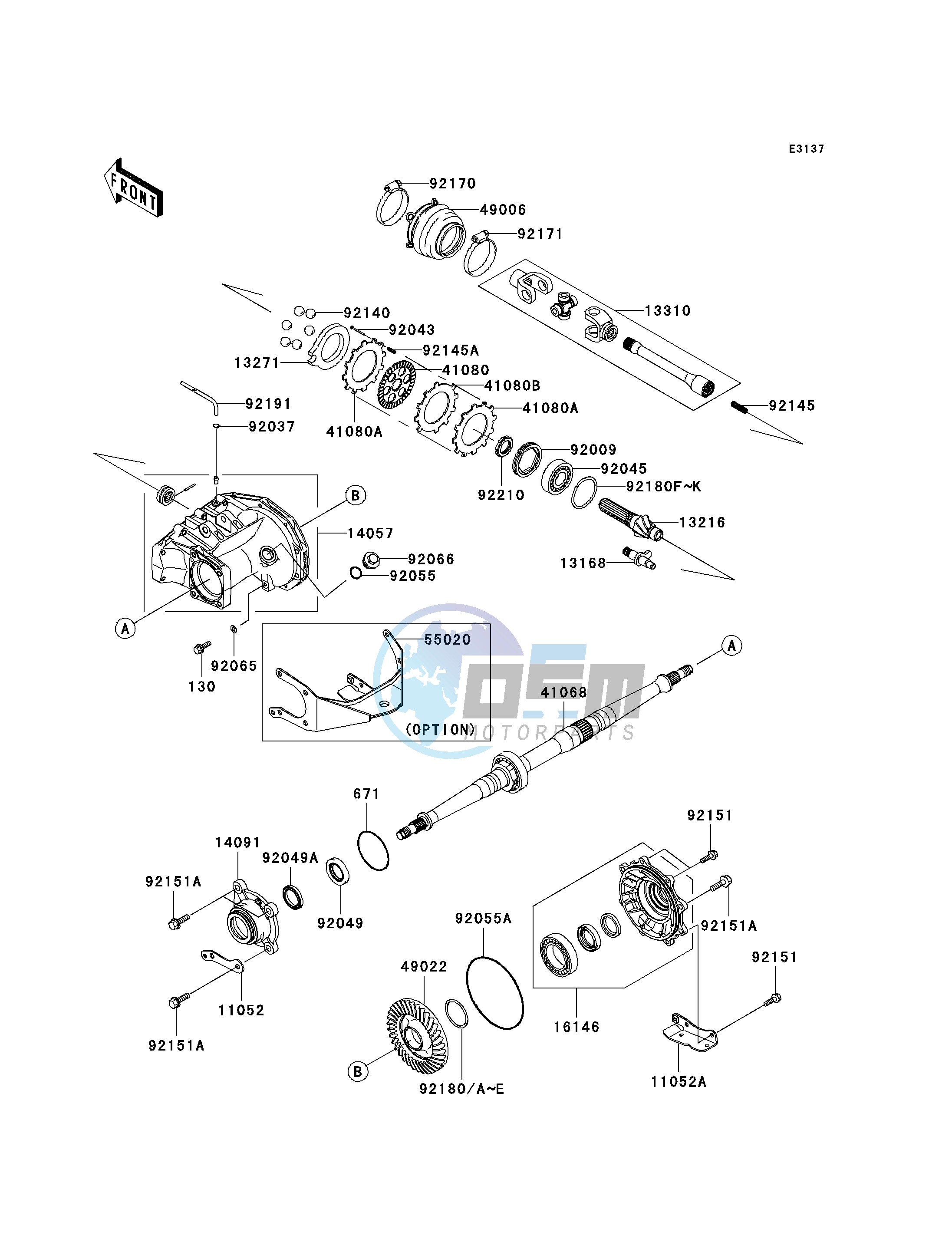 DRIVE SHAFT-REAR