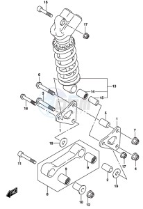 GSX-R1000 ARZ drawing REAR CUSHION LEVER (GSX-R1000RZL8 E21)