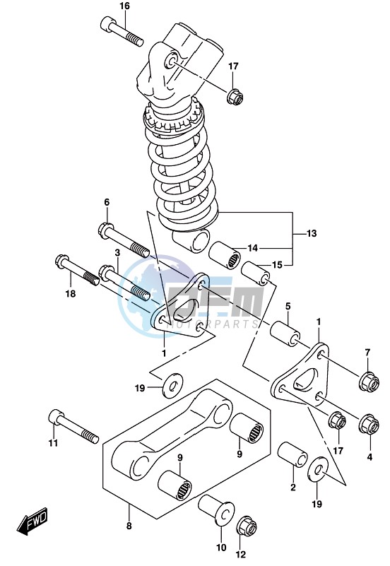 REAR CUSHION LEVER (GSX-R1000RZL8 E21)