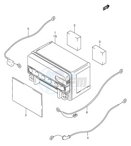 AN250 (E2) Burgman drawing BATTERY (MODEL W X Y)