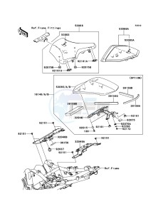 Z750R ZR750NCF UF (UK FA) XX (EU ME A(FRICA) drawing Seat