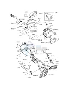 NINJA 300 EX300AGF XX (EU ME A(FRICA) drawing Cowling