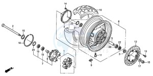 ST1300 drawing REAR WHEEL