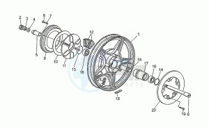 850 T5 Polizia - CC - PA - NC Polizia/CC/PA/NC drawing Rear wheel