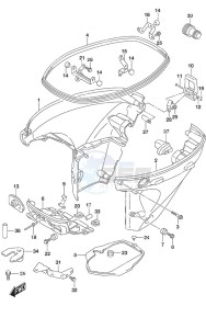 DF 25A drawing Side Cover Remote Control w/Power Tilt