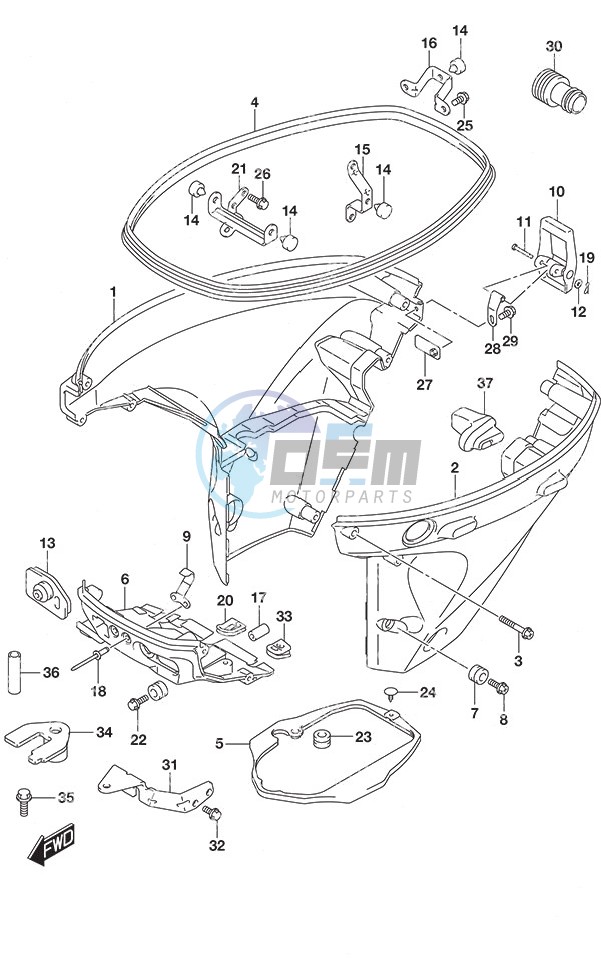 Side Cover Remote Control w/Power Tilt