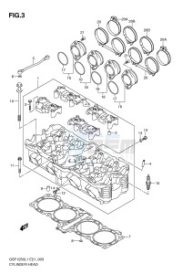 GSF1250 (E21) Bandit drawing CYLINDER HEAD