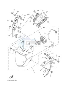 MT07A MT-07 ABS 700 (1XBE) drawing HEADLIGHT